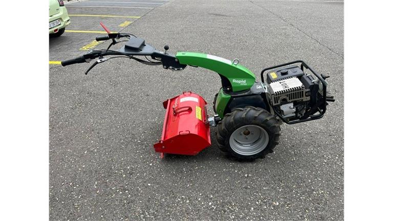 Einachser Rapid Kipos mit Bodenfräse