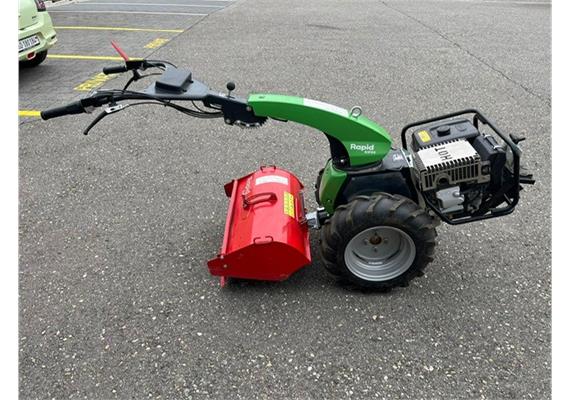 Einachser Rapid Kipos mit Bodenfräse